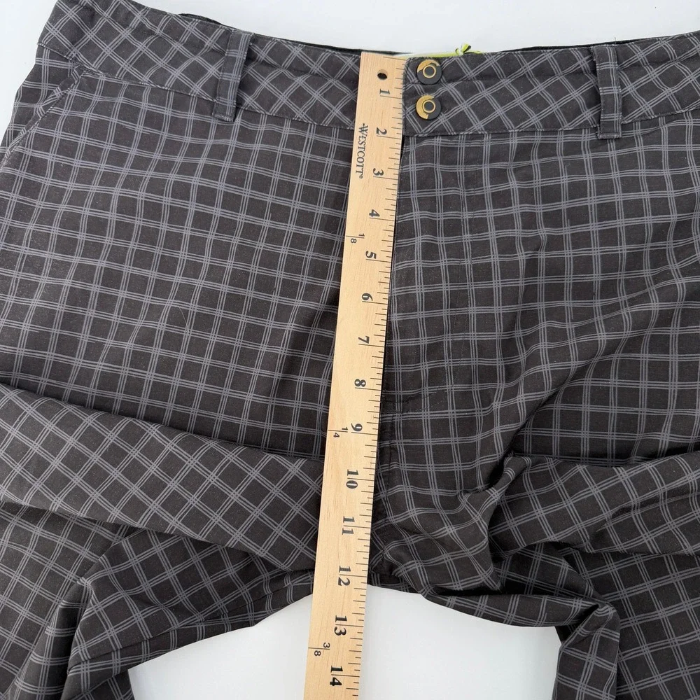 Smartwool Performance Shorts Mens XL Black Grid Plaid Merino Lining Hiking Swim